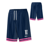 Basketball Shorts Hoops - Navy & Pink
